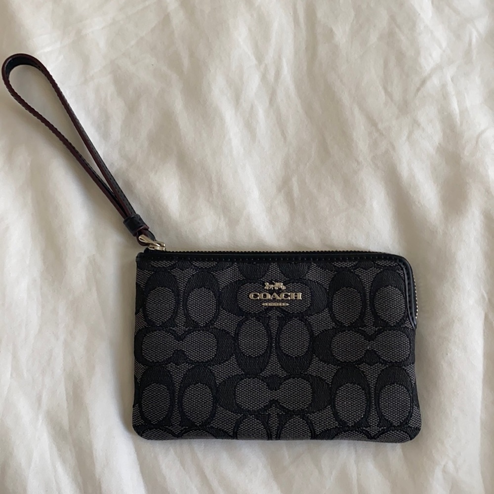 Black Coach Wristlet